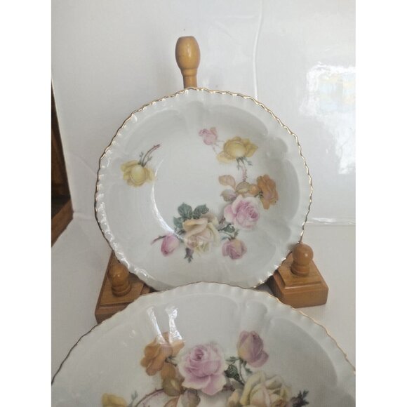 Antique Bavaria Schumann Arzberg Porcelain Serving Bowl and 4 nappies 1920's - Picture 8 of 16